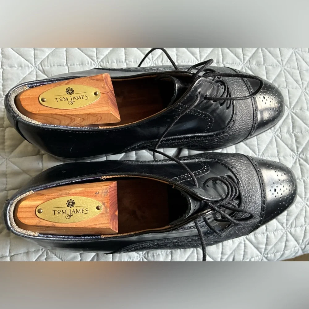 Wing-Tip Oxfords Florsheim Imperial 9EEE OTAVIO Mid-Town Cap Toe 2-Tone Shoes! - Picture 4 of 16